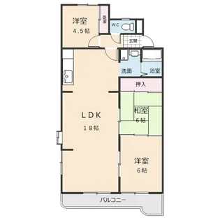 本通マンション【205号室】の間取り