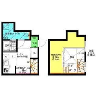 1Rの間取り画像