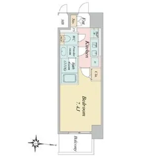BPRレジデンス丸の内(旧ラグゼナ丸の内)【8階】の間取り