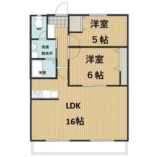 明宝マンション【206号室】の間取り