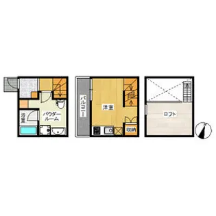 (仮称)南区本城町賃貸アパートB棟【1階】の間取り