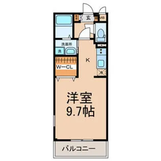 シェソワ蔦元【1階】の間取り