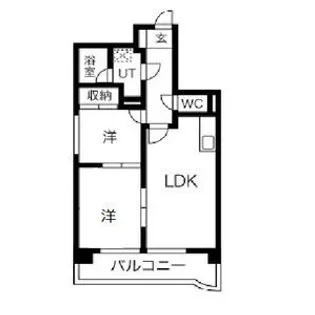 シャンブルナルカワ【3階】の間取り