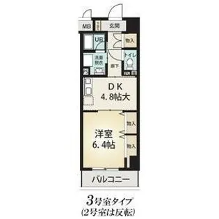 エスタシオン御器所【0502号室】の間取り
