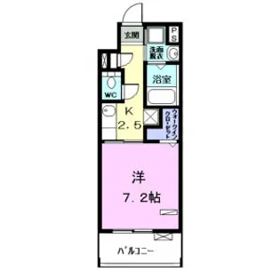 1Kの間取り画像