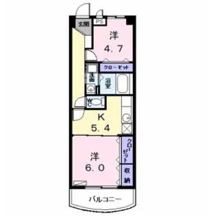 2Kの間取り画像