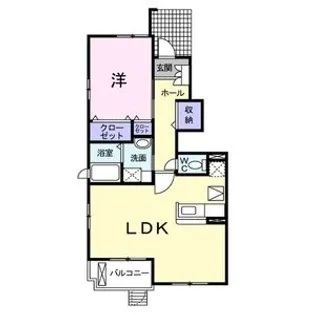 バロンドールⅡ【1階】の間取り