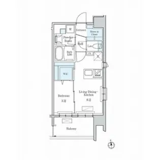 デュオフラッツ栄【14階】の間取り