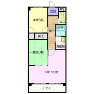 アクシス呼続【3階】の間取り