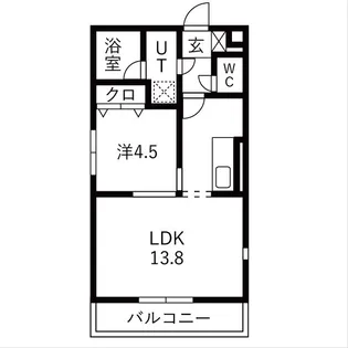 アプリ平針【1階】の間取り