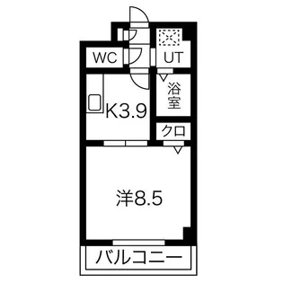 ベルドミール北畑【1階】の間取り