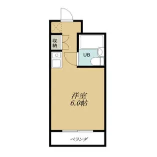 1Rの間取り画像