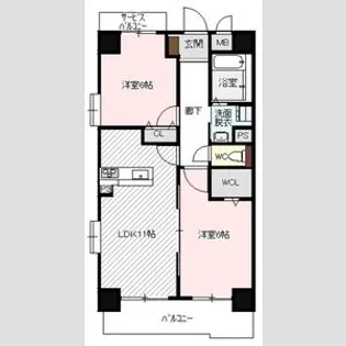 ボヌールレジデンス【4階】の間取り