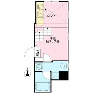 アップルスクエア【101号室号室】の間取り