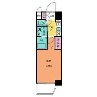 エスリード名城公園【1104号室号室】の間取り