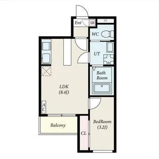 fika庄内緑地公園【3階】の間取り