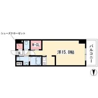 Viare storia(ヴィアーレストーリア)【402号室】の間取り