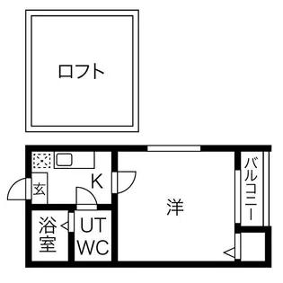 ルーエ 1番館【201【通常プラン】号室】の間取り