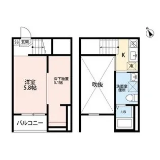 clarte 内田橋 Ⅱ (クラルテウチダバシ【2階】の間取り