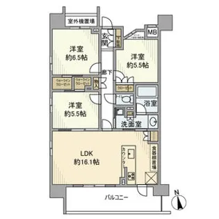 オープンレジデンシア御器所【0号室】の間取り