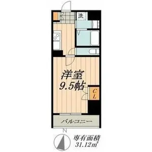 STUDIO KANAREBASHI【12階】の間取り