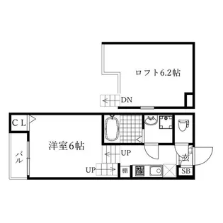 HUMMING LIFE栄生【2階】の間取り