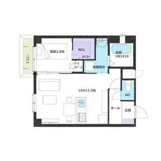 シュガーローフパーク浄心(Sugarloaf Park 浄心)【4階】の間取り