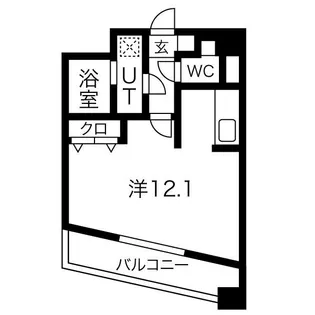 プラウランド名駅【3階】の間取り