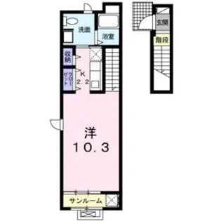 アヴニール陽明【2階】の間取り
