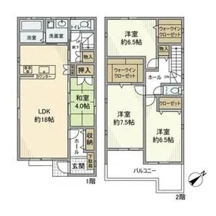 愛知県名古屋市守山区桜坂2丁目【一戸建】の間取り