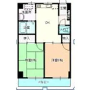 グレースイナガキ【6階】の間取り