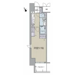 パルティール名西【2階】の間取り