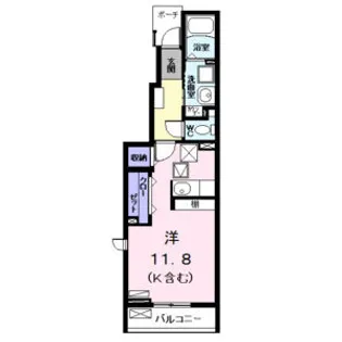 Lis blanc(リ・ブラン【1階】の間取り