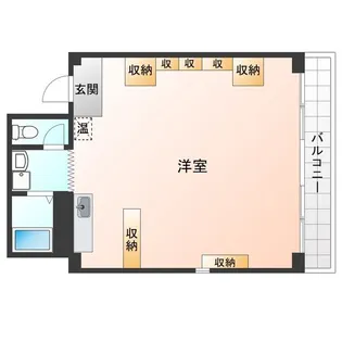 ノイエ・シュトラッセ山木田ビル【7階】の間取り