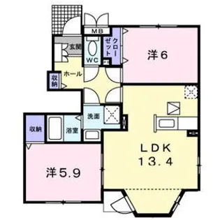 カルム【1階】の間取り