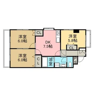 第五森ビル【3階】の間取り