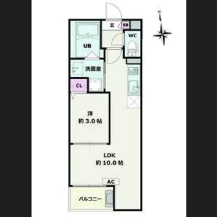 Jack moriyamaⅠ【2階】の間取り