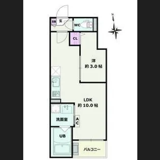 Jack moriyamaⅠ【3階】の間取り