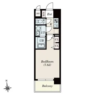 S-RESIDENCE桜本町awesome【410号室】の間取り