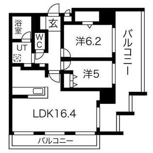 プレサンスロジェ浄心【2階】の間取り