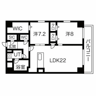 JMFレジデンス名駅南(旧:Dimora名駅南)【7階】の間取り