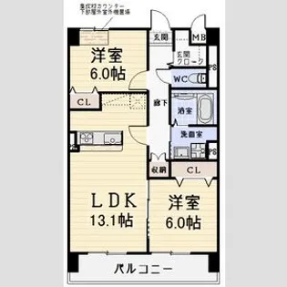 グローリーデイズ(Glory-days)【3階】の間取り