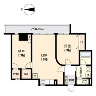ランドハウス泉【0202号室】の間取り