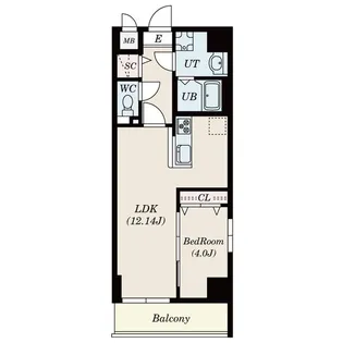 S-FORT古出来fiore【5階】の間取り