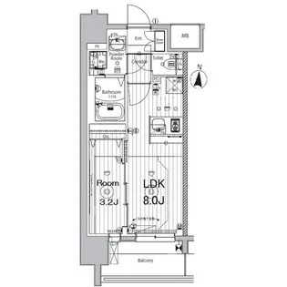 メイクス矢場町【12階】の間取り