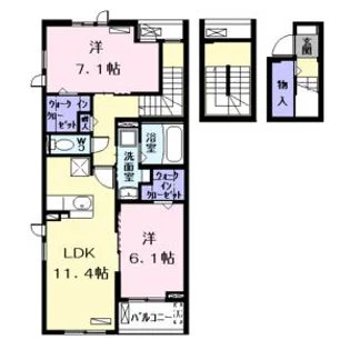 ブルーデイジー【3階】の間取り