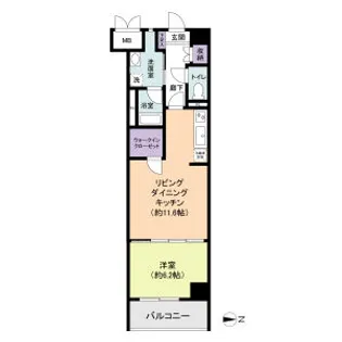 BPRレジデンス金山【4階】の間取り