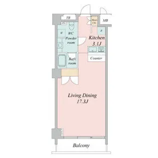 スクエア名駅南【5階】の間取り
