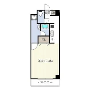 HERBE入船【0806号室】の間取り