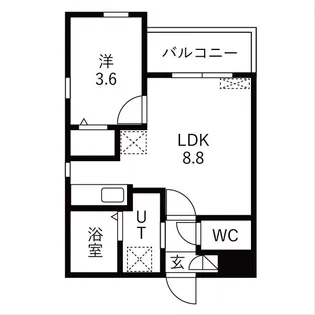 Cherim中村公園Onyx【3階】の間取り